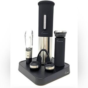 Rabbit 8 piece Electric Wine Opener Set, Gift